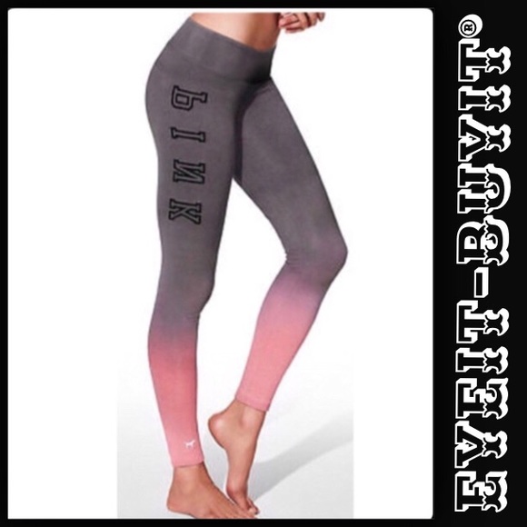 victoria secret pink ombre leggings